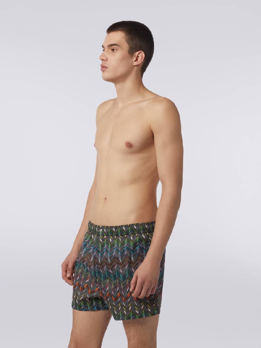 Missoni Boxer mare in nylon stampato con logo Fino al 55% di sconto