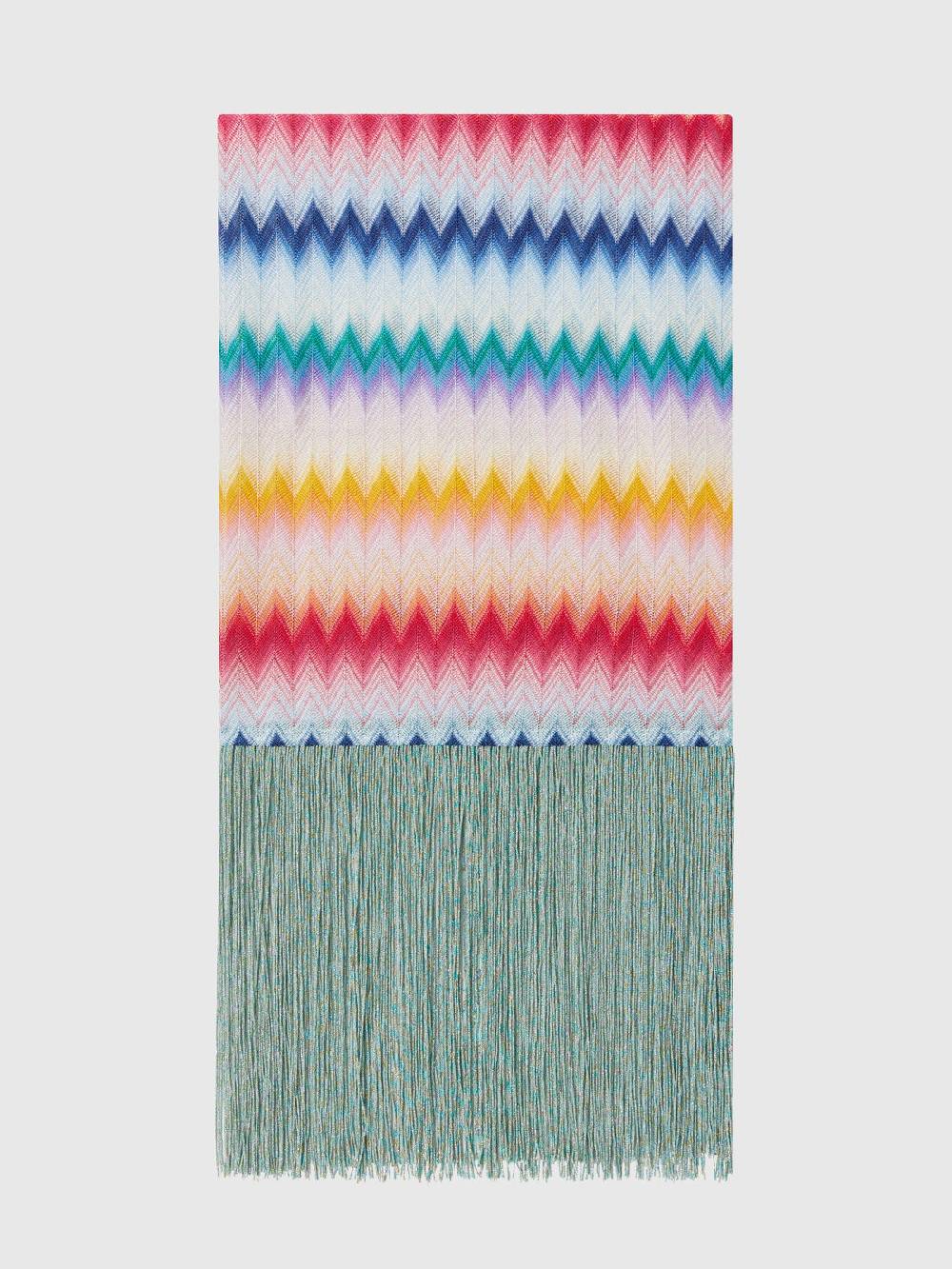Missoni Stola in viscosa chevron con lamé Solo un giorno rimasto