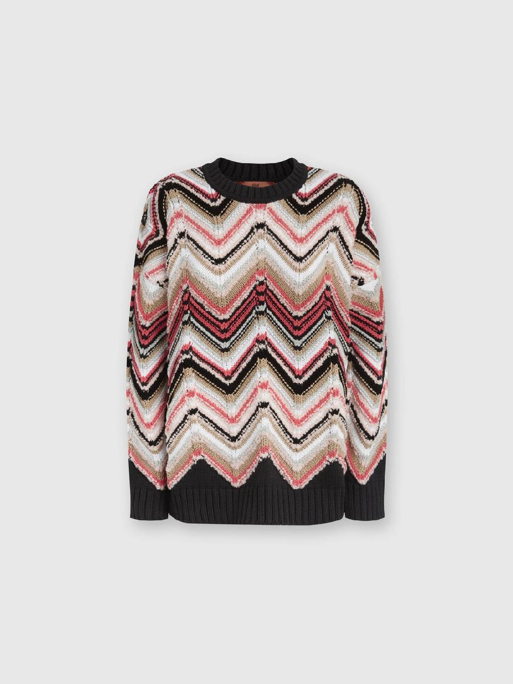 Missoni Pullover girocollo in misto lana zig zag Black Friday Prezzi
