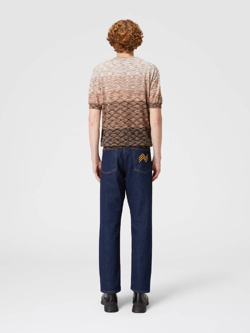 Missoni T-shirt in maglia fiammata di cotone 2025