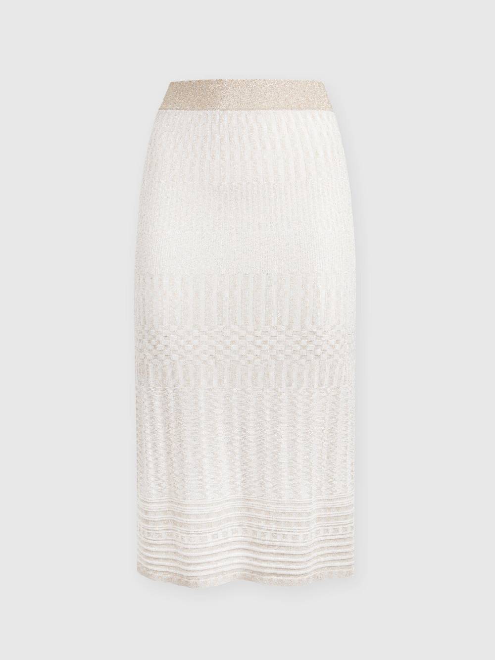 Missoni Gonna midi in viscosa lamé multilavorazione Italy