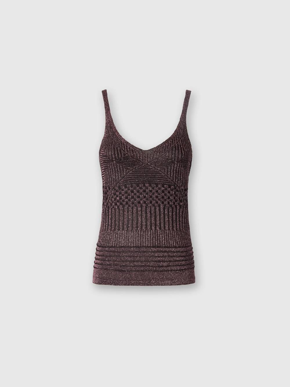 Missoni Canottiera in viscosa multilavorazione lamé Italia