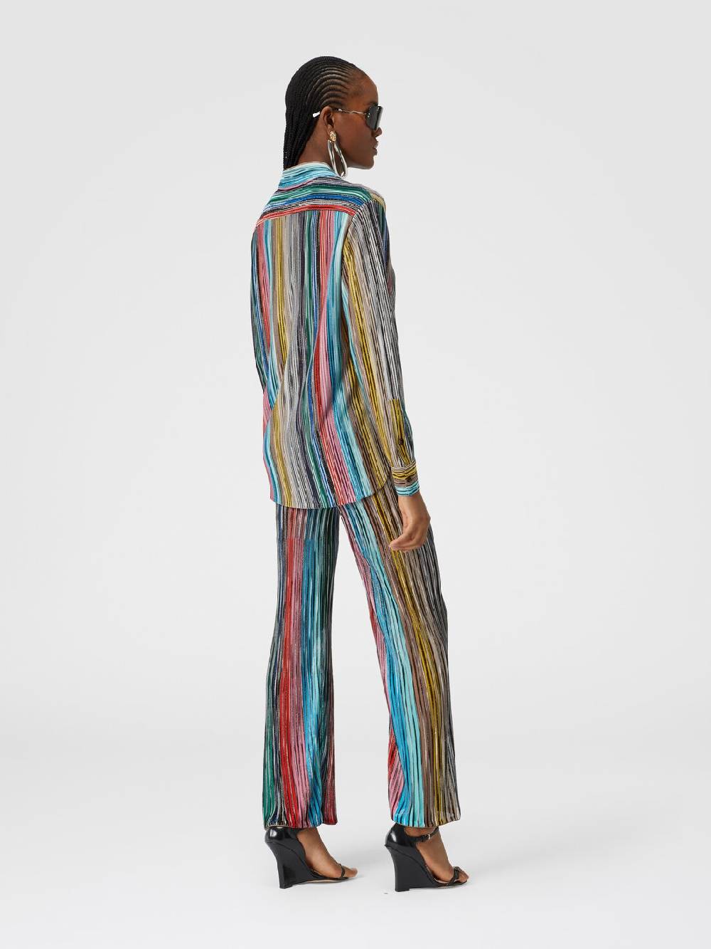 Missoni Camicia in maglia a costine fiammata lamé In Linea
