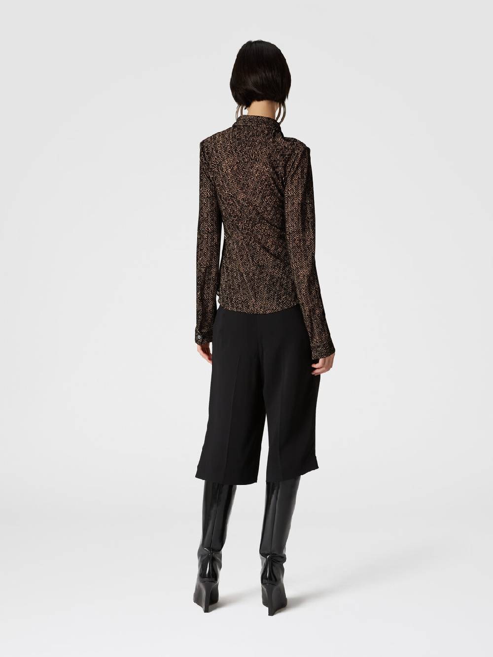 Missoni Camicia in tulle zig zag con arricciatura Nuovo