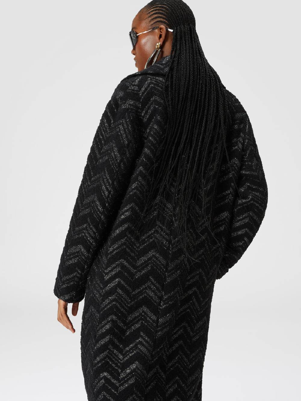 Missoni Cappotto in maglia bouclé con chevron lamé Promozione