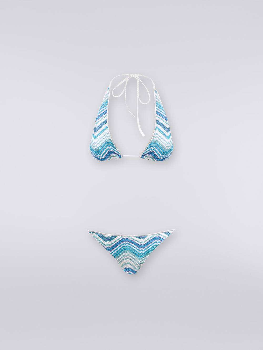 Missoni Bikini in misto viscosa chevron con lurex Pezzi Unici