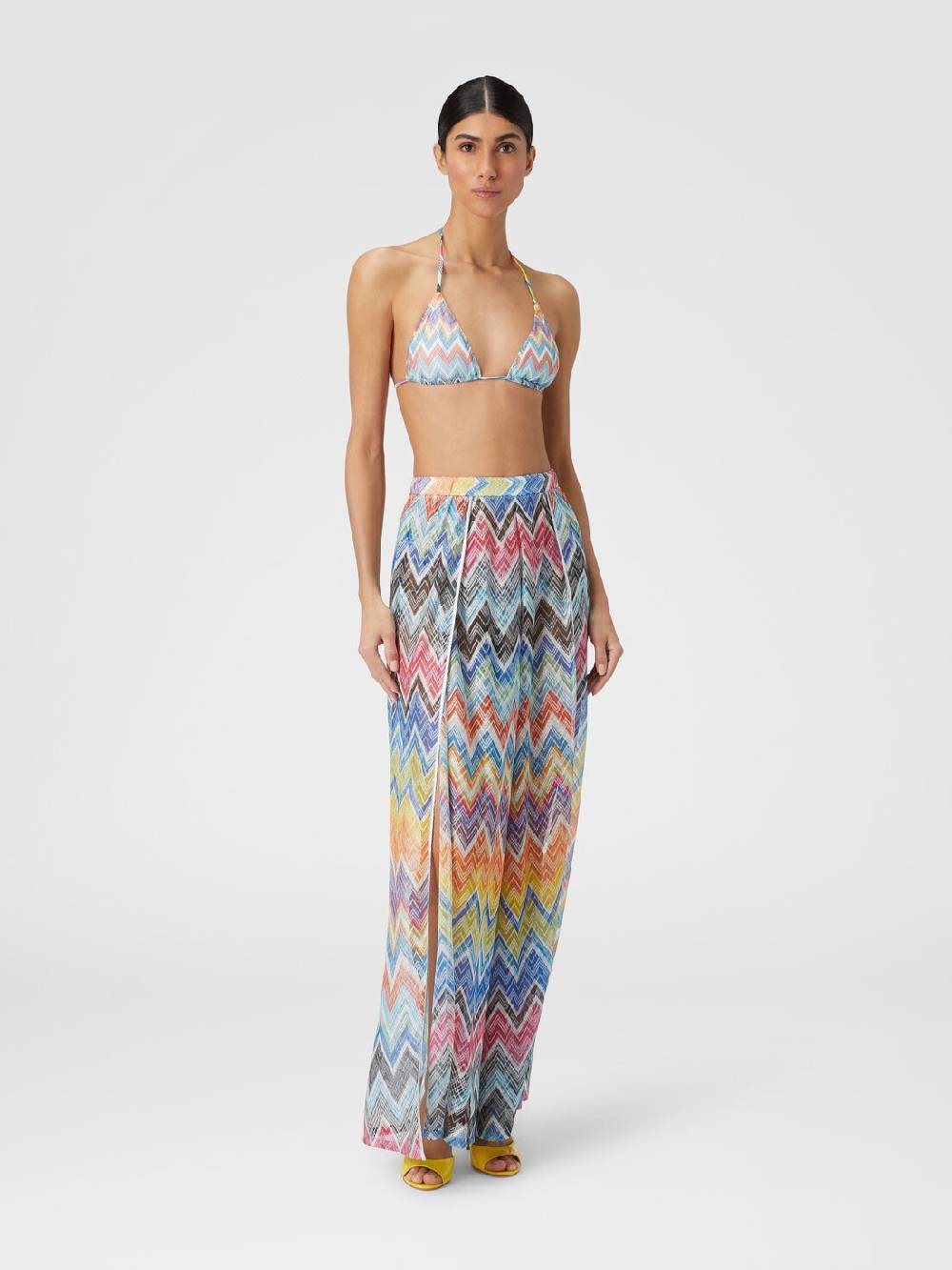 Missoni Pantapalazzo con stampa zig zag e lurex Soddisfazione Garantita