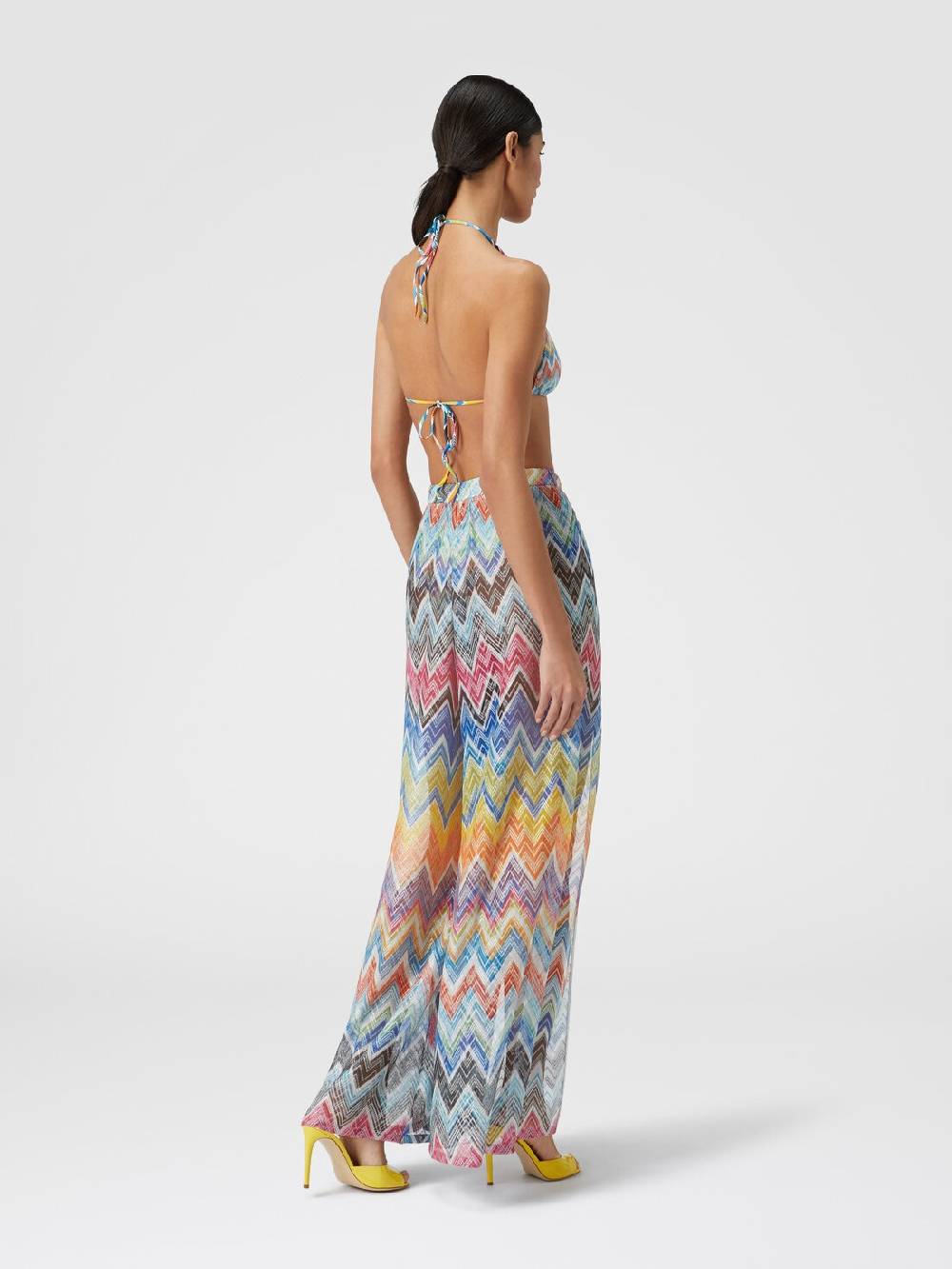 Missoni Pantapalazzo con stampa zig zag e lurex Soddisfazione Garantita