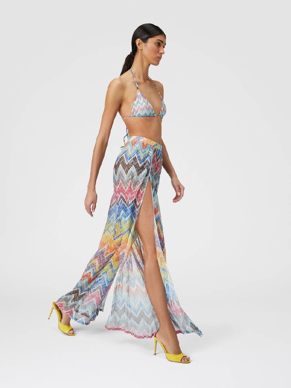 Missoni Pantapalazzo con stampa zig zag e lurex Soddisfazione Garantita