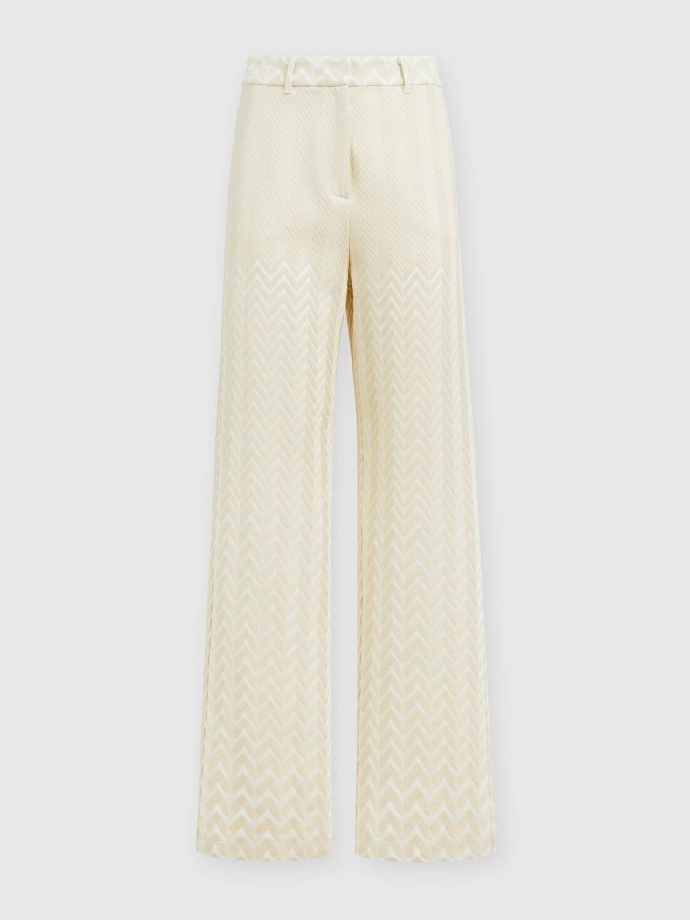 Missoni Pantaloni classici in cotone e viscosa zig zag Consegna Veloce