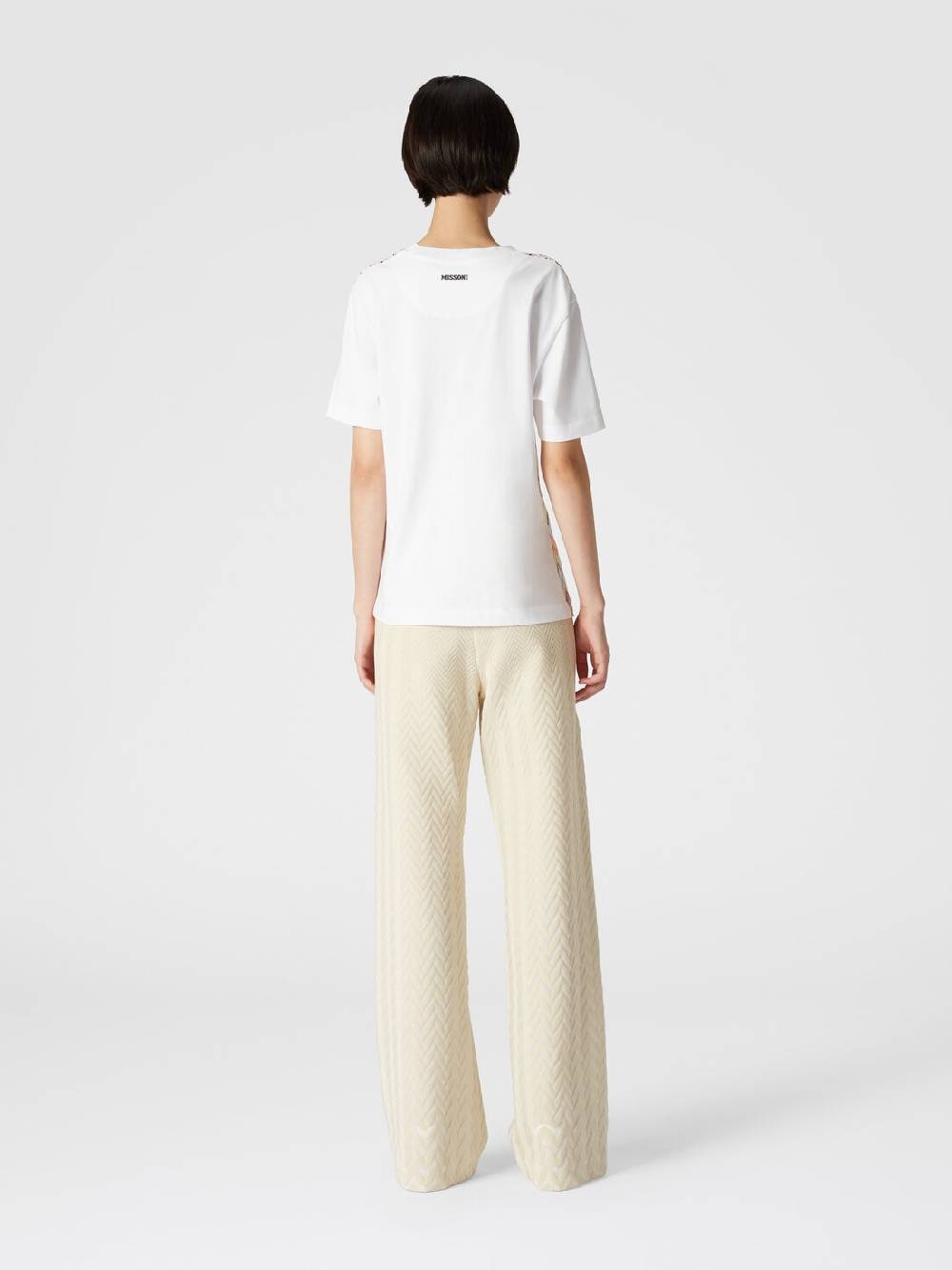 Missoni Pantaloni classici in cotone e viscosa zig zag Consegna Veloce