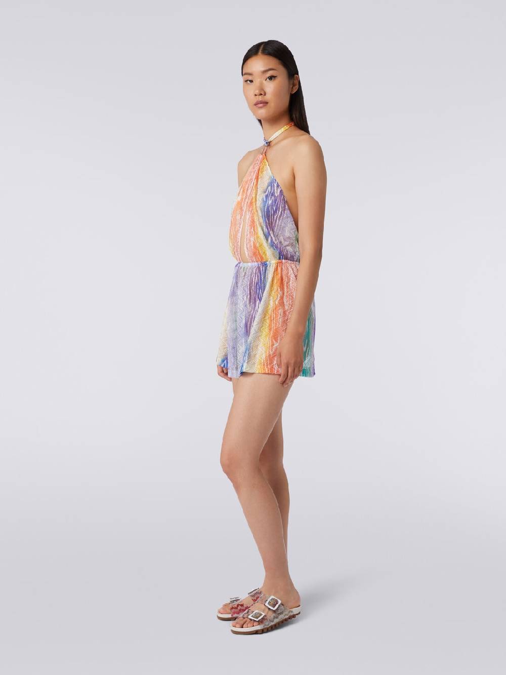 Missoni Tuta copricostume corta stampa tie-dye Sottocosto