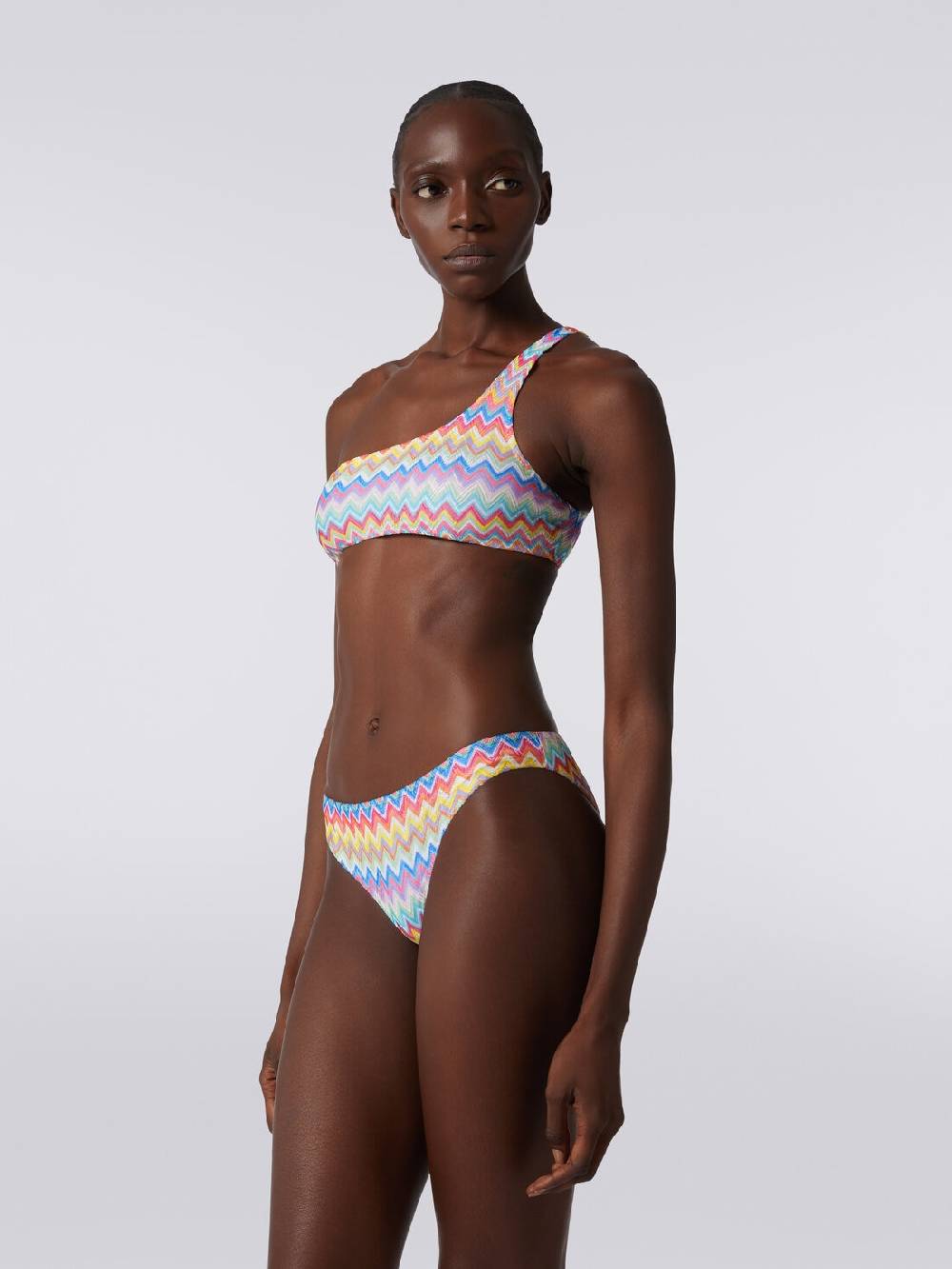 Missoni Bikini monospalla con stampa zig zag Novità