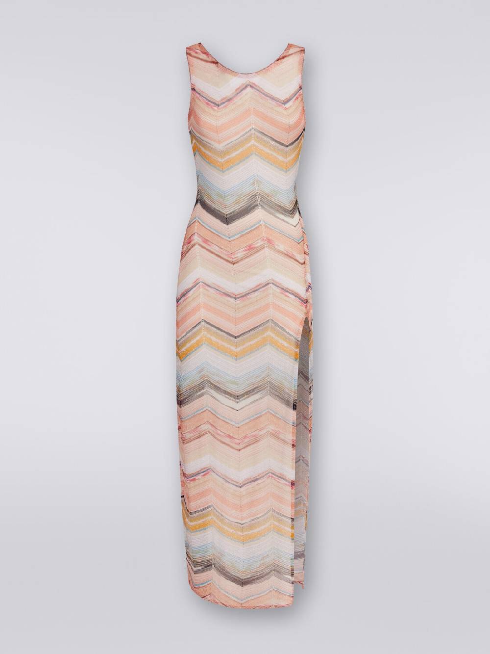 Missoni Abito copricostume lungo motivo chevron con lurex Presa