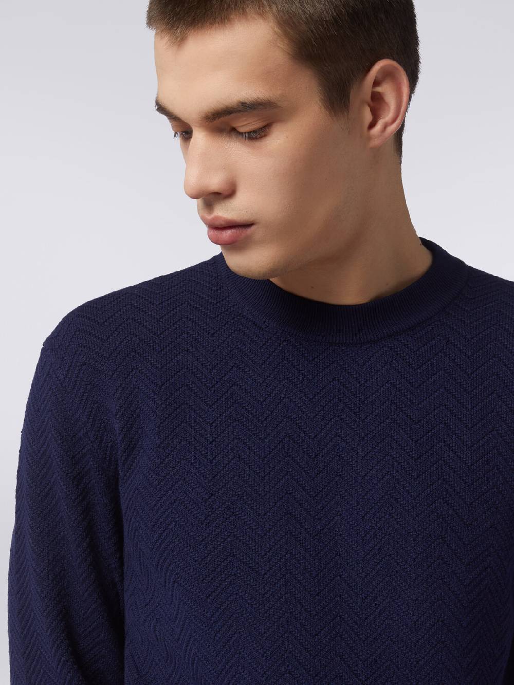 Missoni Pullover girocollo in cotone chevron Economico