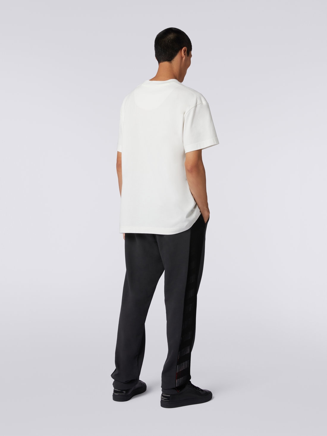 Missoni Pantaloni sportivi in cotone con inserto in maglia in collaborazione con Mike Maignan Online