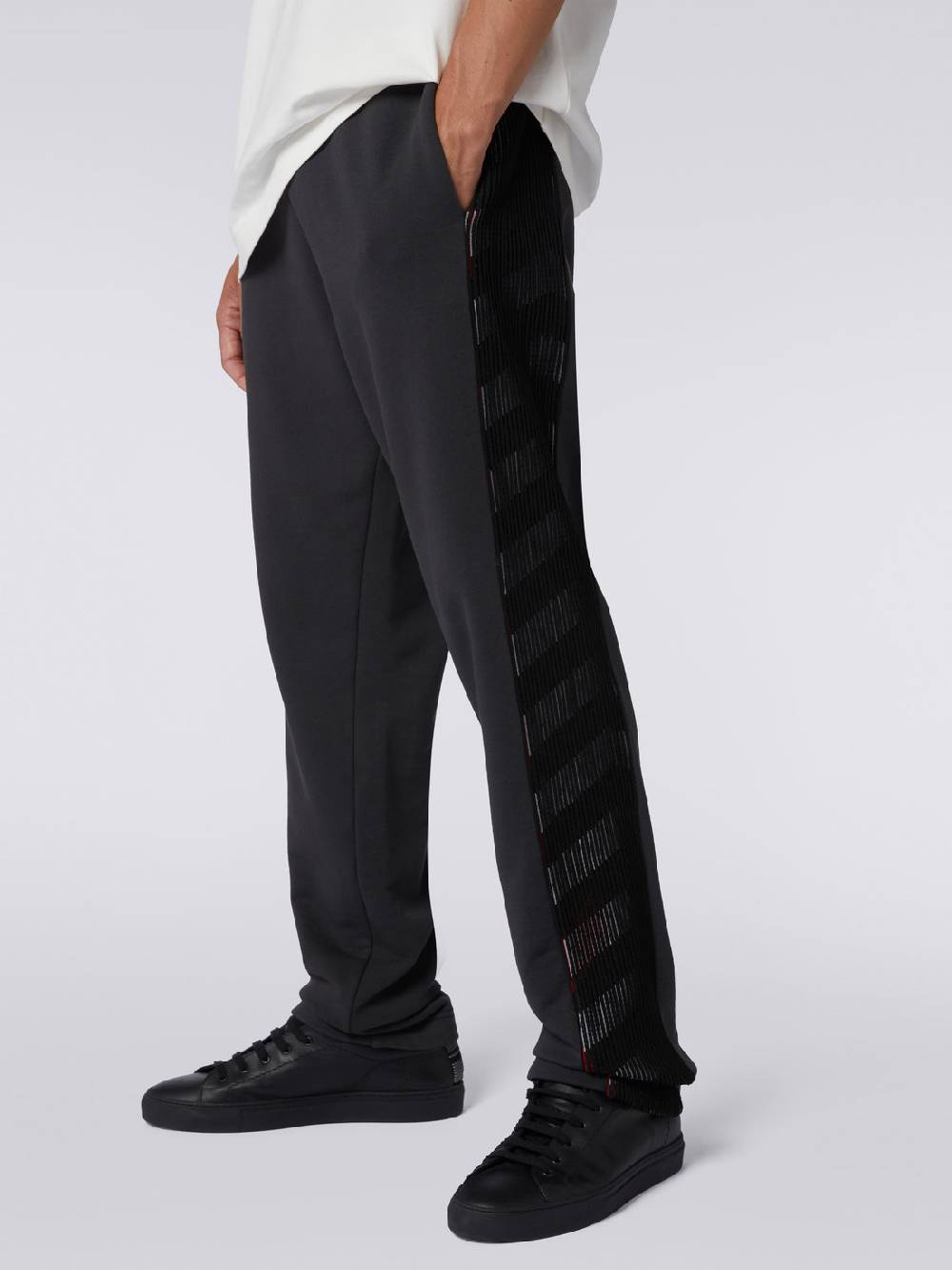 Missoni Pantaloni sportivi in cotone con inserto in maglia in collaborazione con Mike Maignan Online