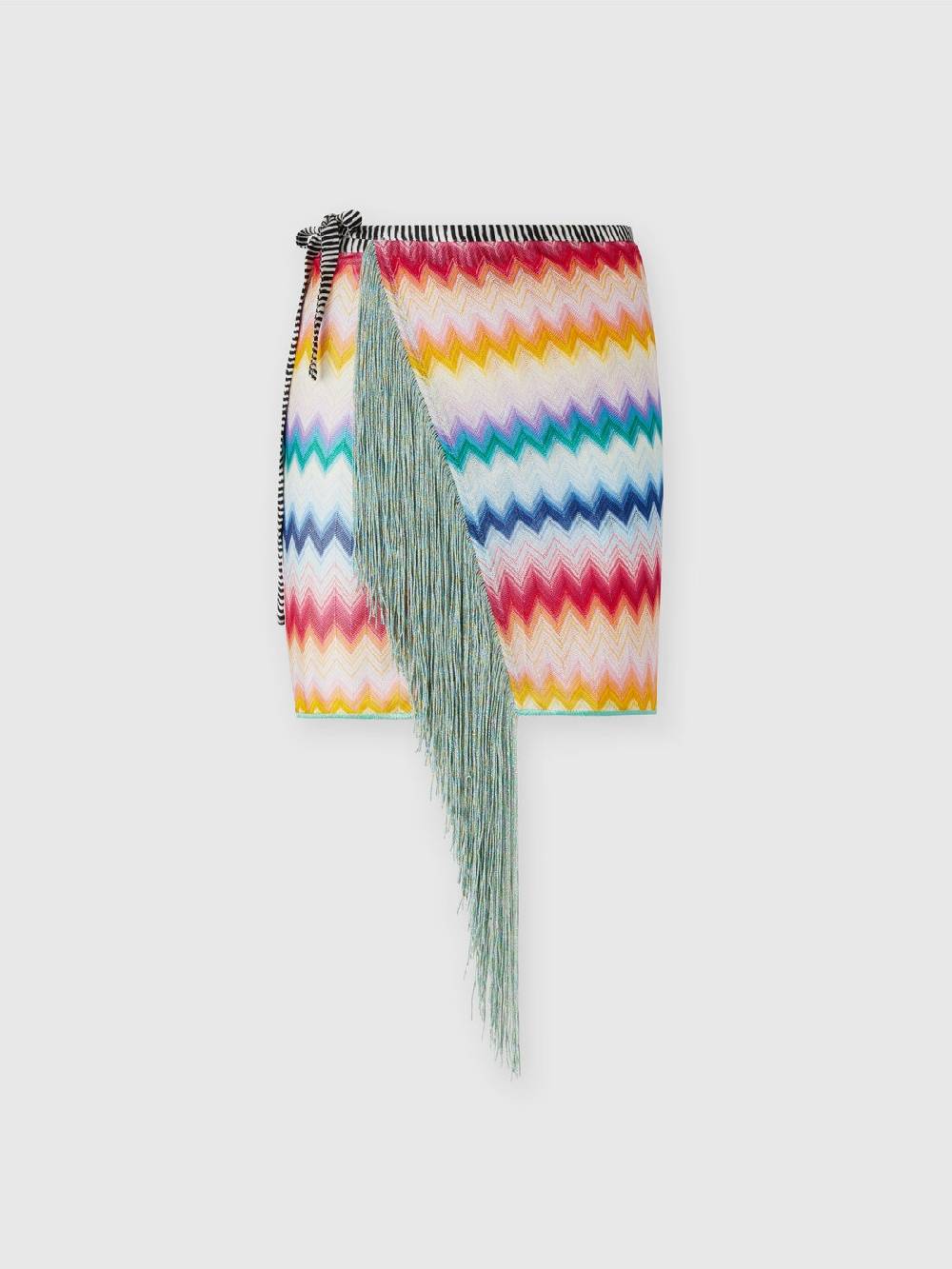 Missoni Pareo in viscosa chevron con lurex In Vendita