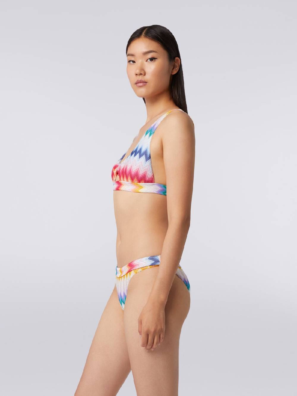 Missoni Bikini in viscosa zig zag con lurex Offerte