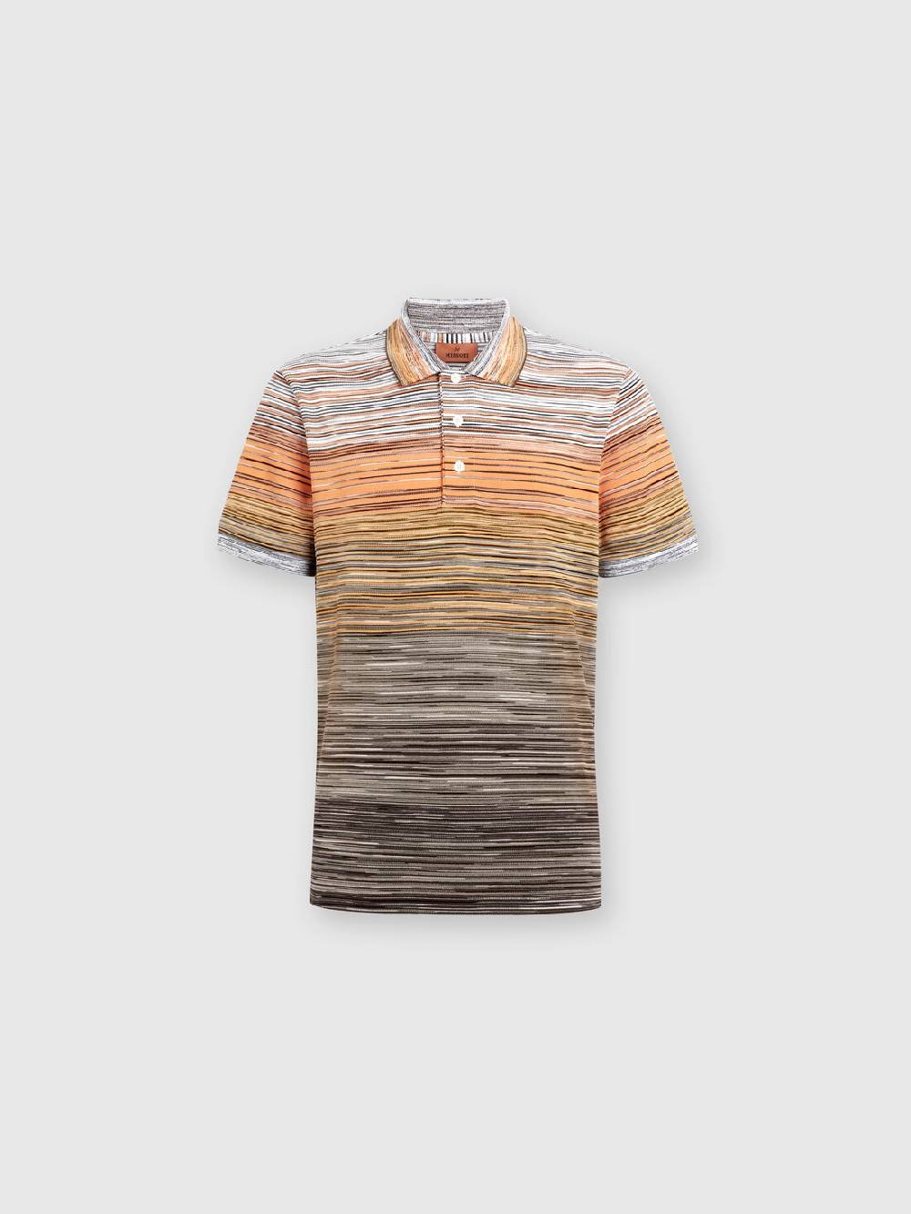 Missoni Polo in piquet di cotone fiammato Vendita Economica
