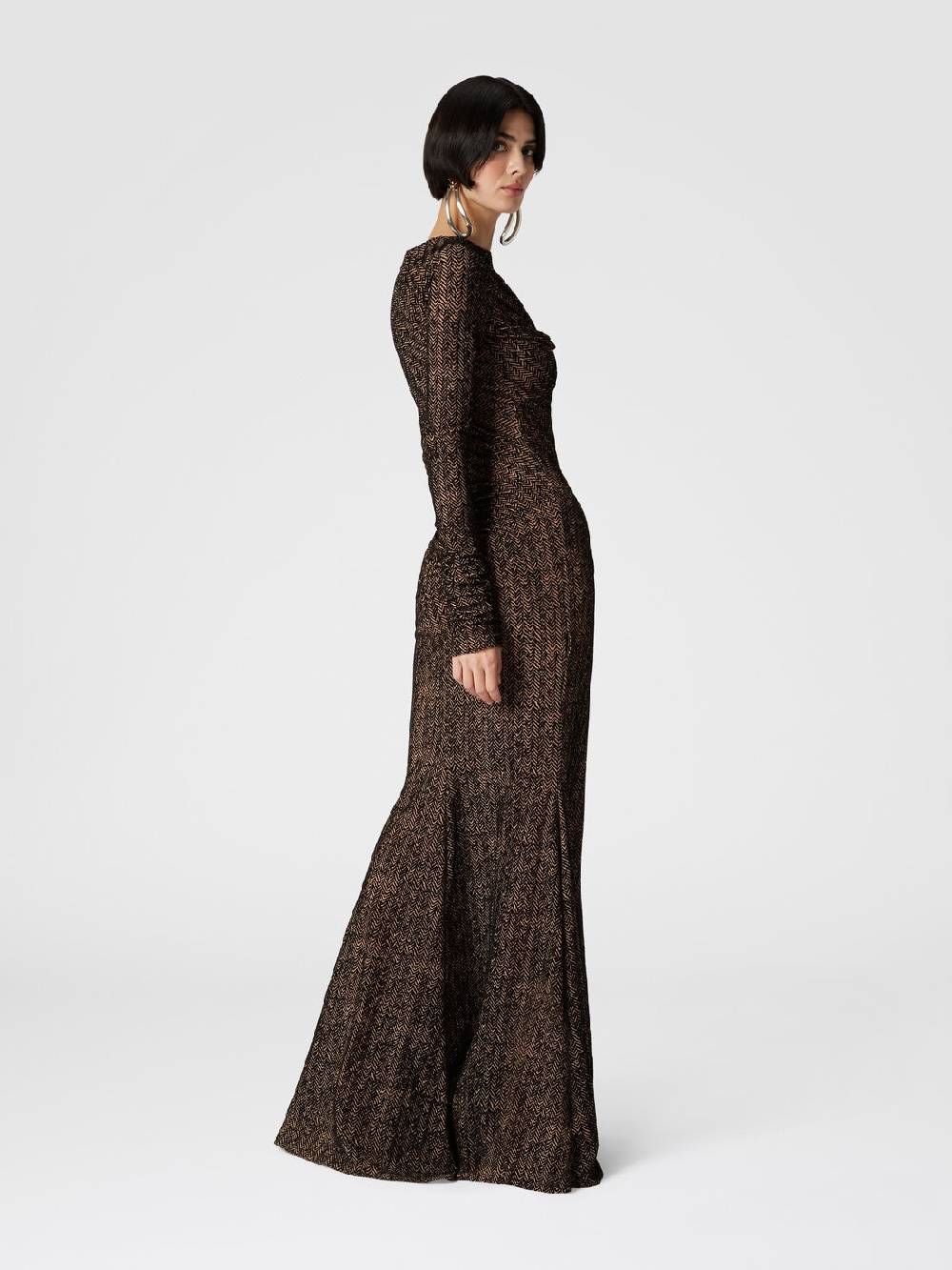 Missoni Abito lungo in tulle con arricciature Vendite Flash