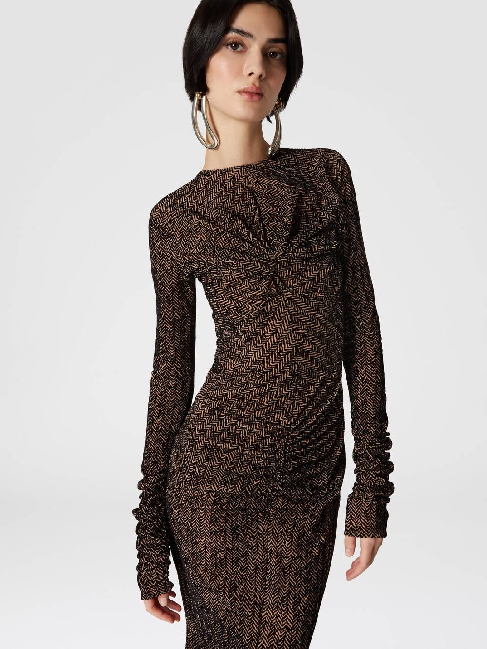 Missoni Abito lungo in tulle con arricciature Vendite Flash