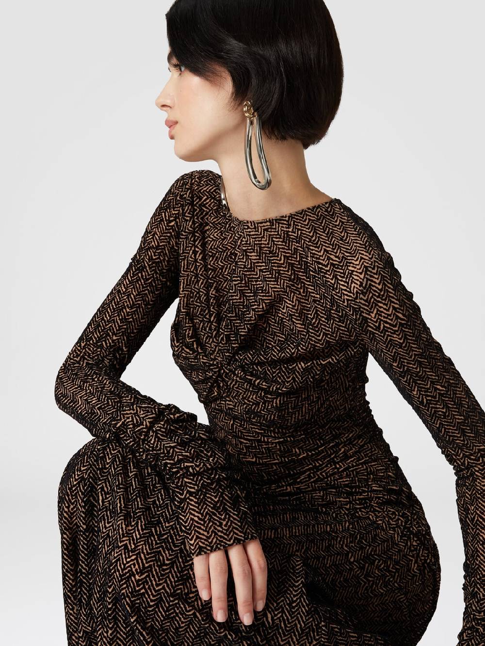 Missoni Abito lungo in tulle con arricciature Vendite Flash