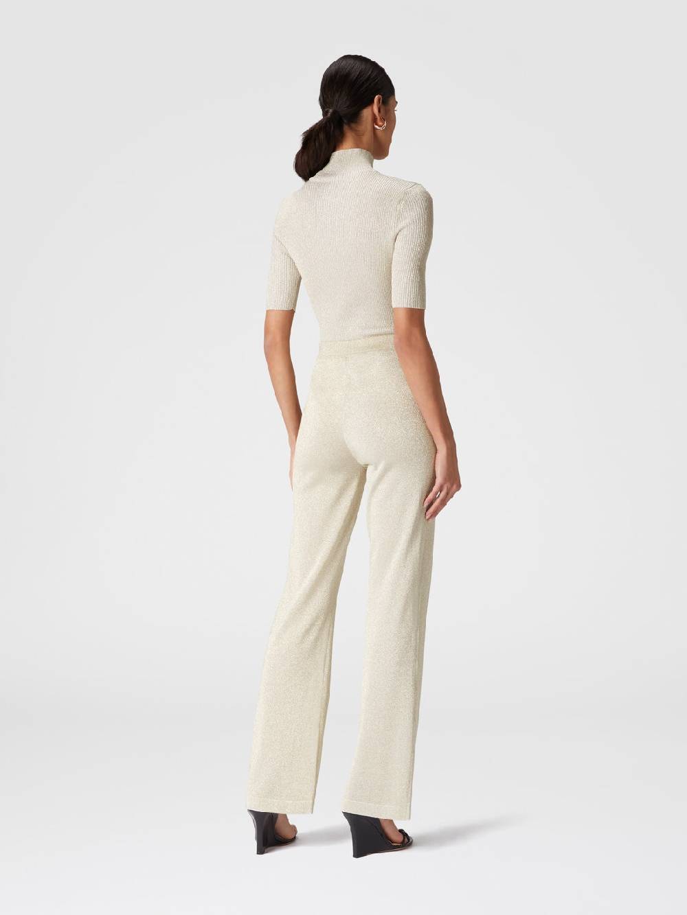 Missoni Pantaloni dritti in viscosa effetto glitter Negozio