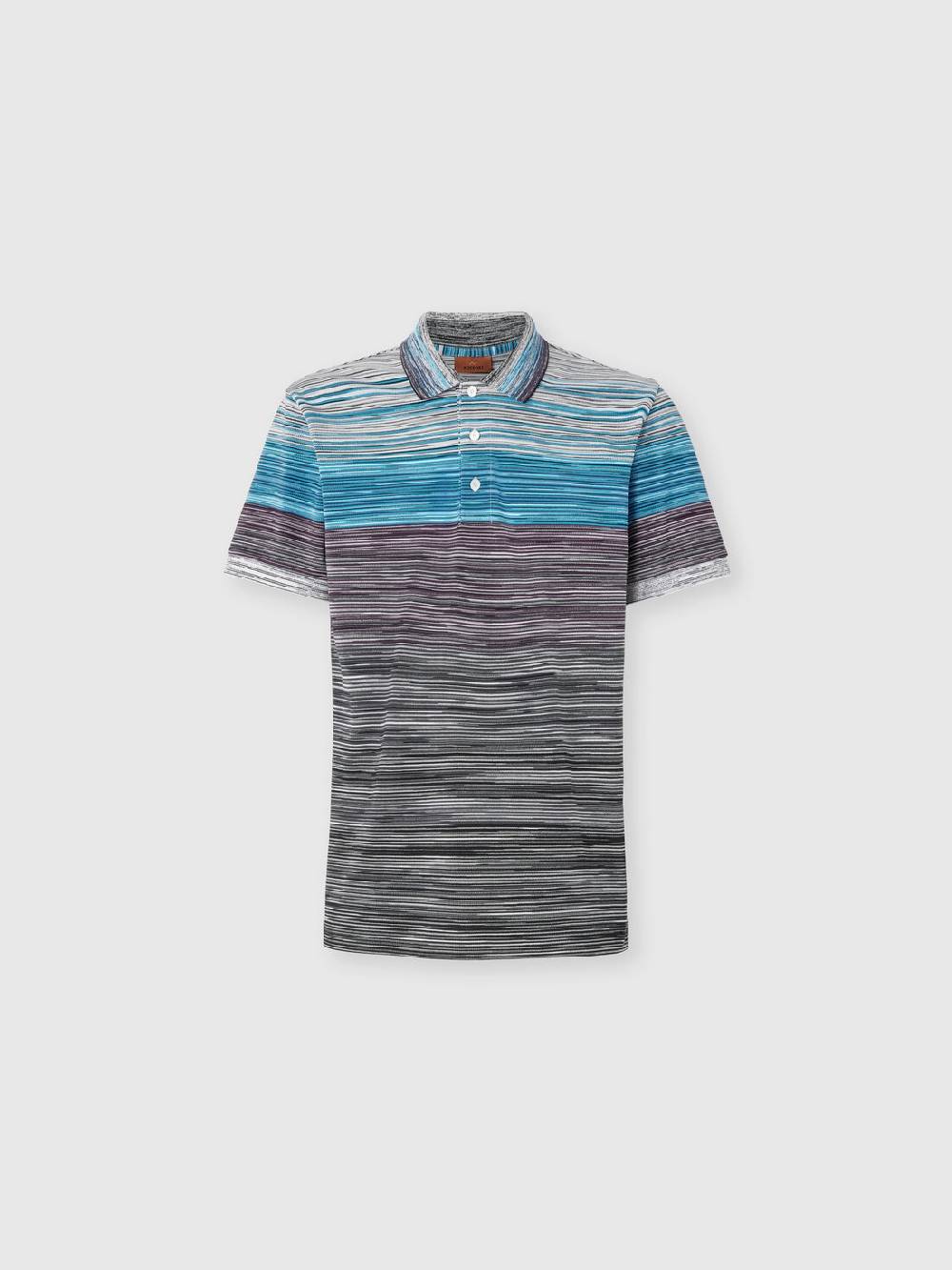 Missoni Polo in piquet di cotone fiammato Nuova