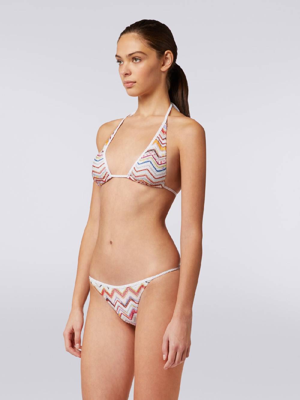 Missoni Bikini in crochet zig zag con lurex Moda