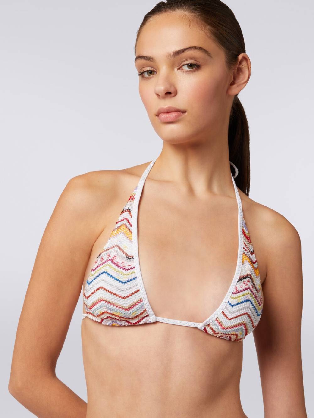Missoni Bikini in crochet zig zag con lurex Moda