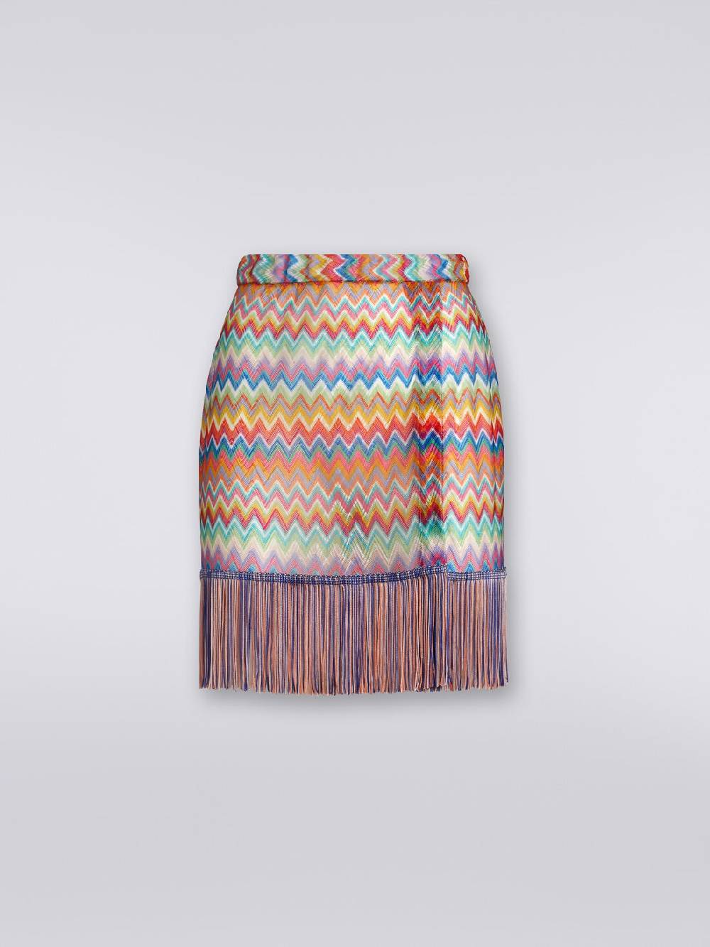Missoni Minigonna copricostume a portafoglio con frange Spedizione gratuita