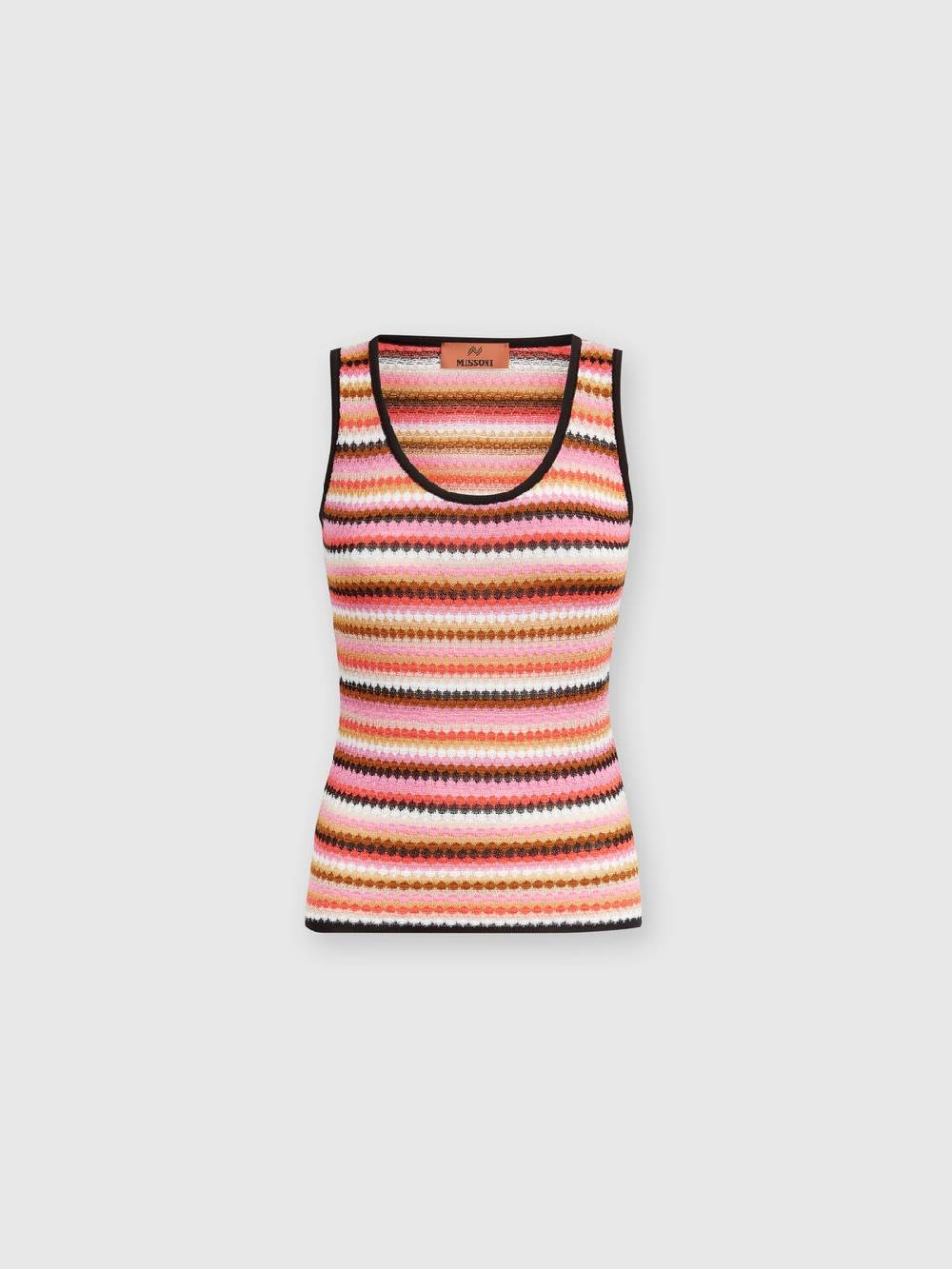Missoni Canottiera rigata in cotone e viscosa Grande vendita