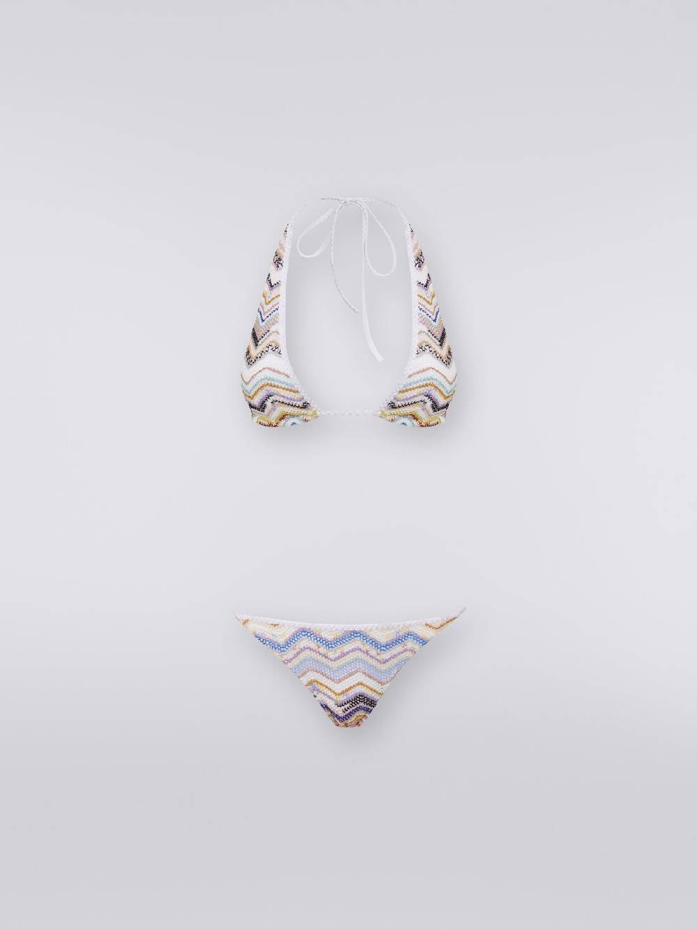 Missoni Bikini in crochet zig zag con lurex Shopping online