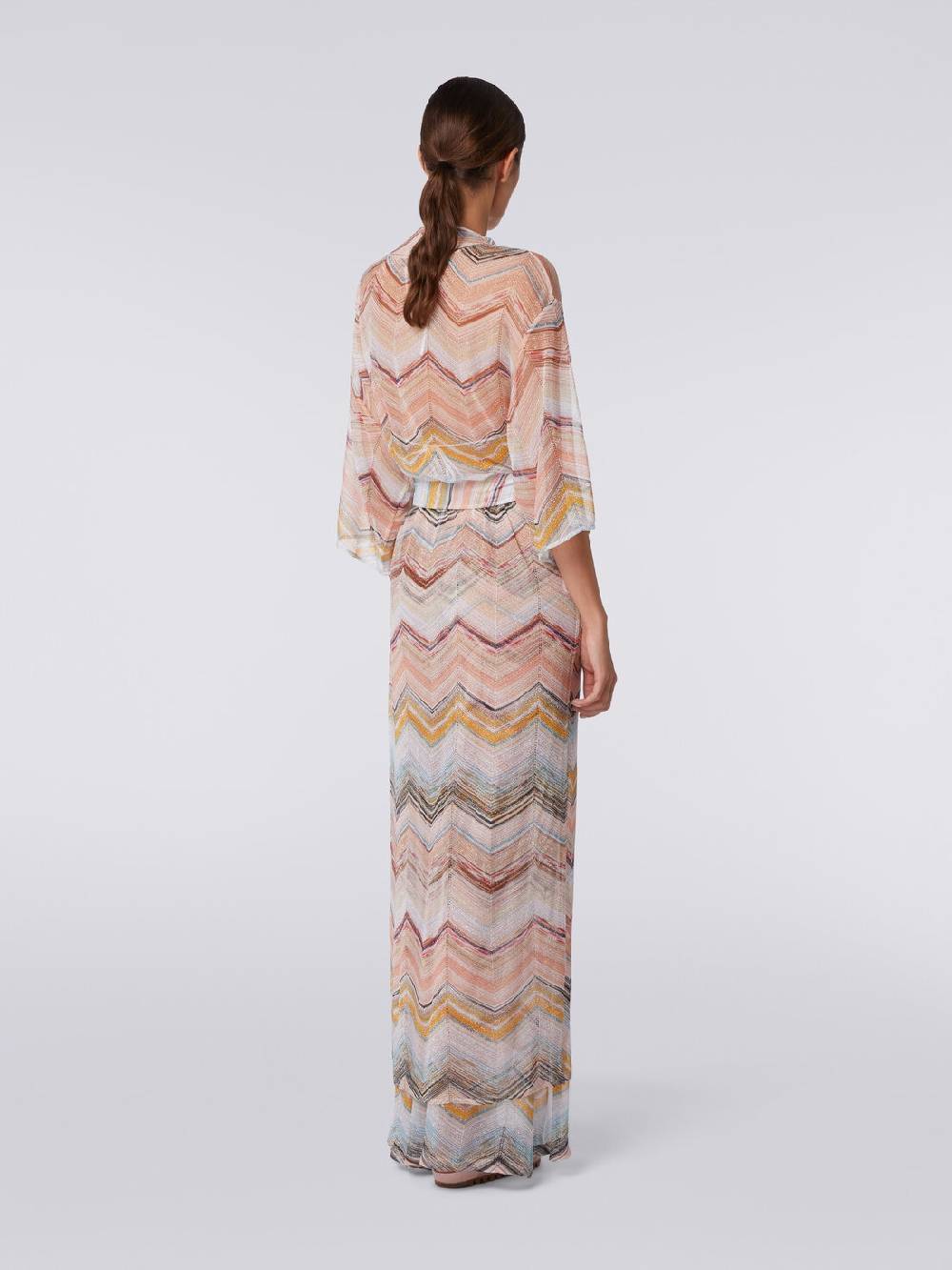 Missoni Copricostume lungo a vestaglia chevron con lurex Offerta esclusiva