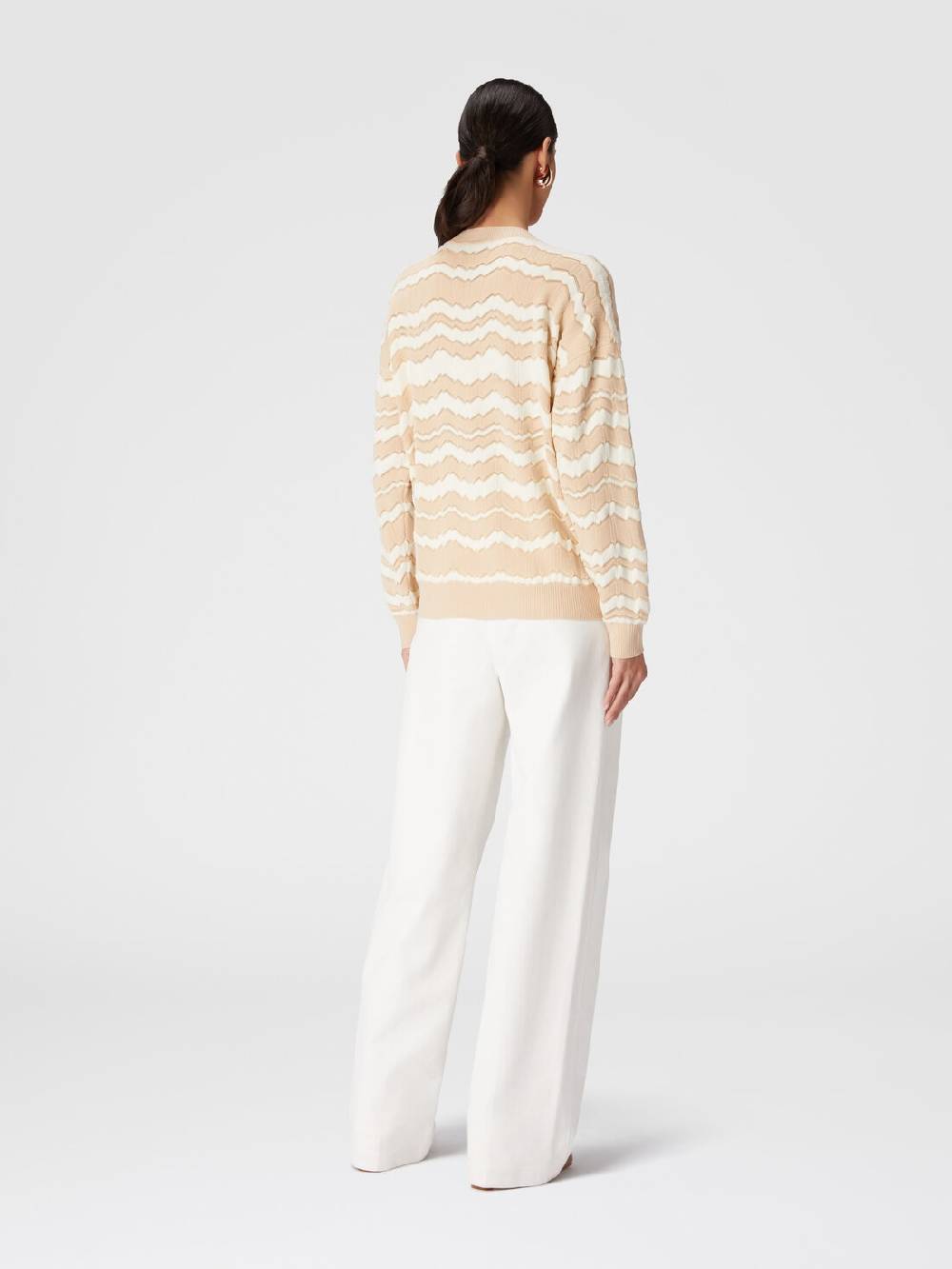 Missoni Pullover girocollo con zig zag tono su tono Vendite stagionali