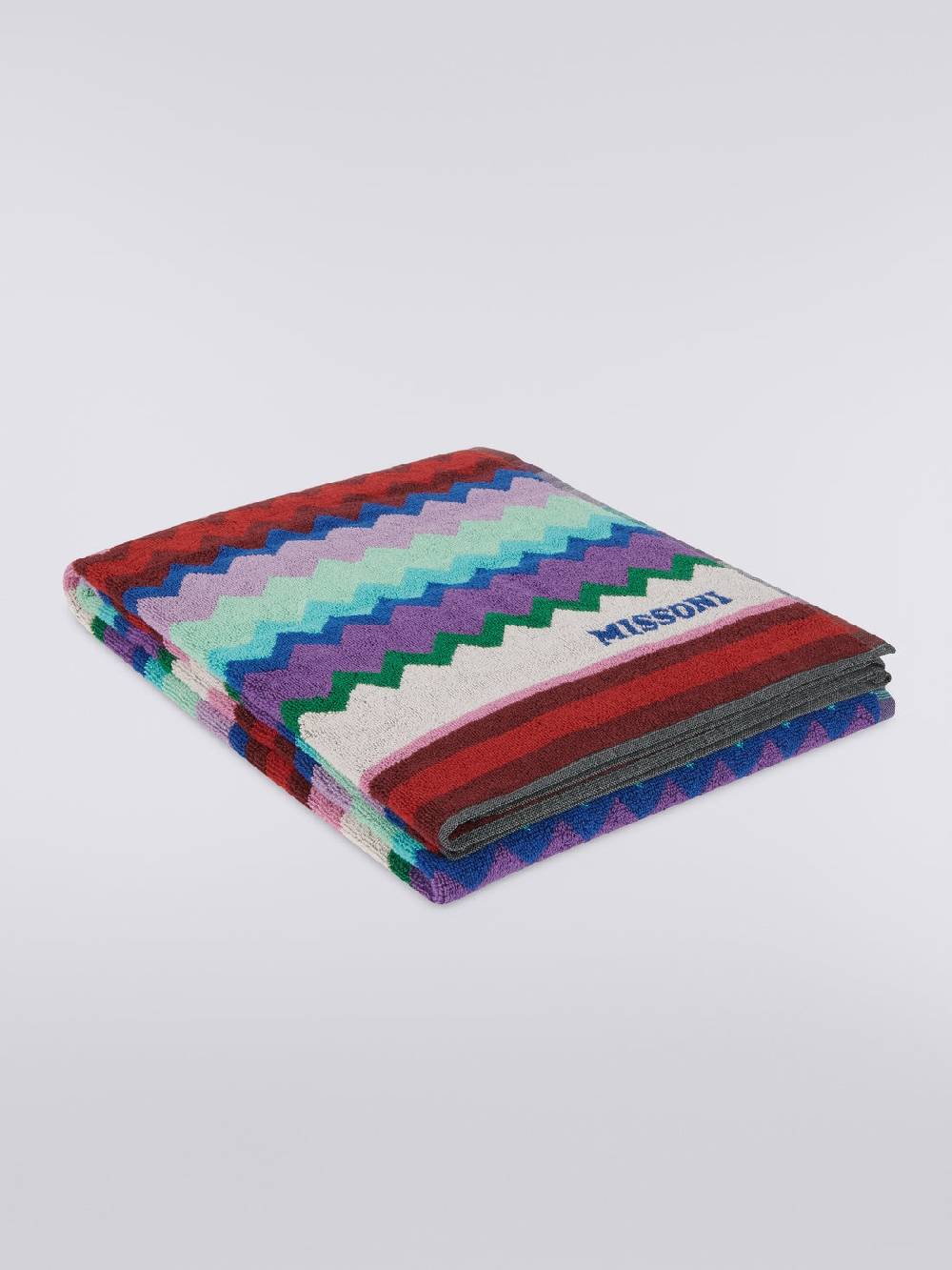 Missoni Telo mare Chantal 100x180 cm in spugna di cotone chevron Offerta Giorno del Papà