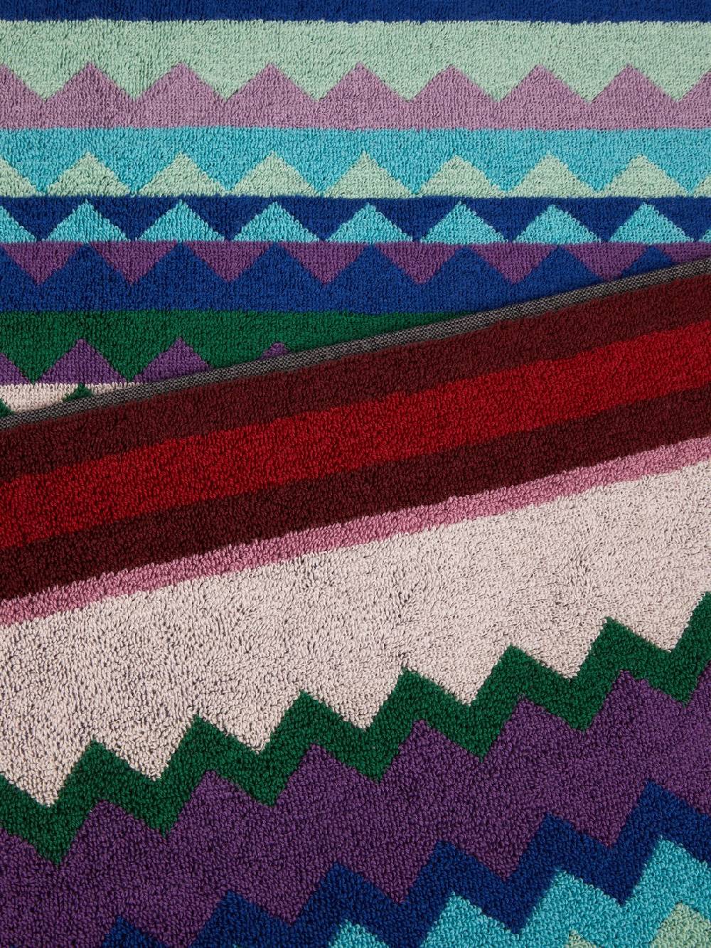 Missoni Telo mare Chantal 100x180 cm in spugna di cotone chevron Offerta Giorno del Papà