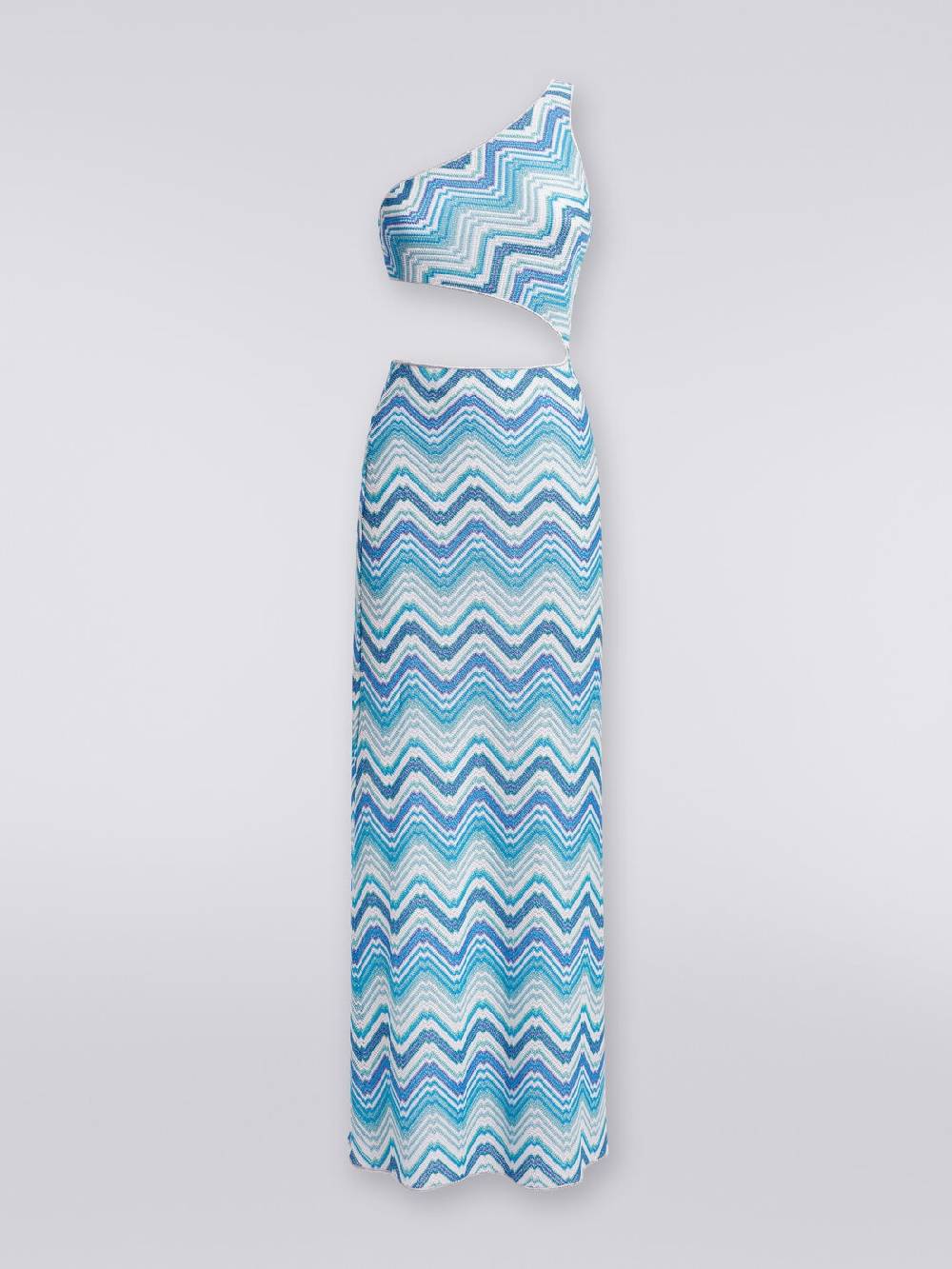 Missoni Copricostume lungo in crochet chevron con taglio cut out e lurex Latest fashion