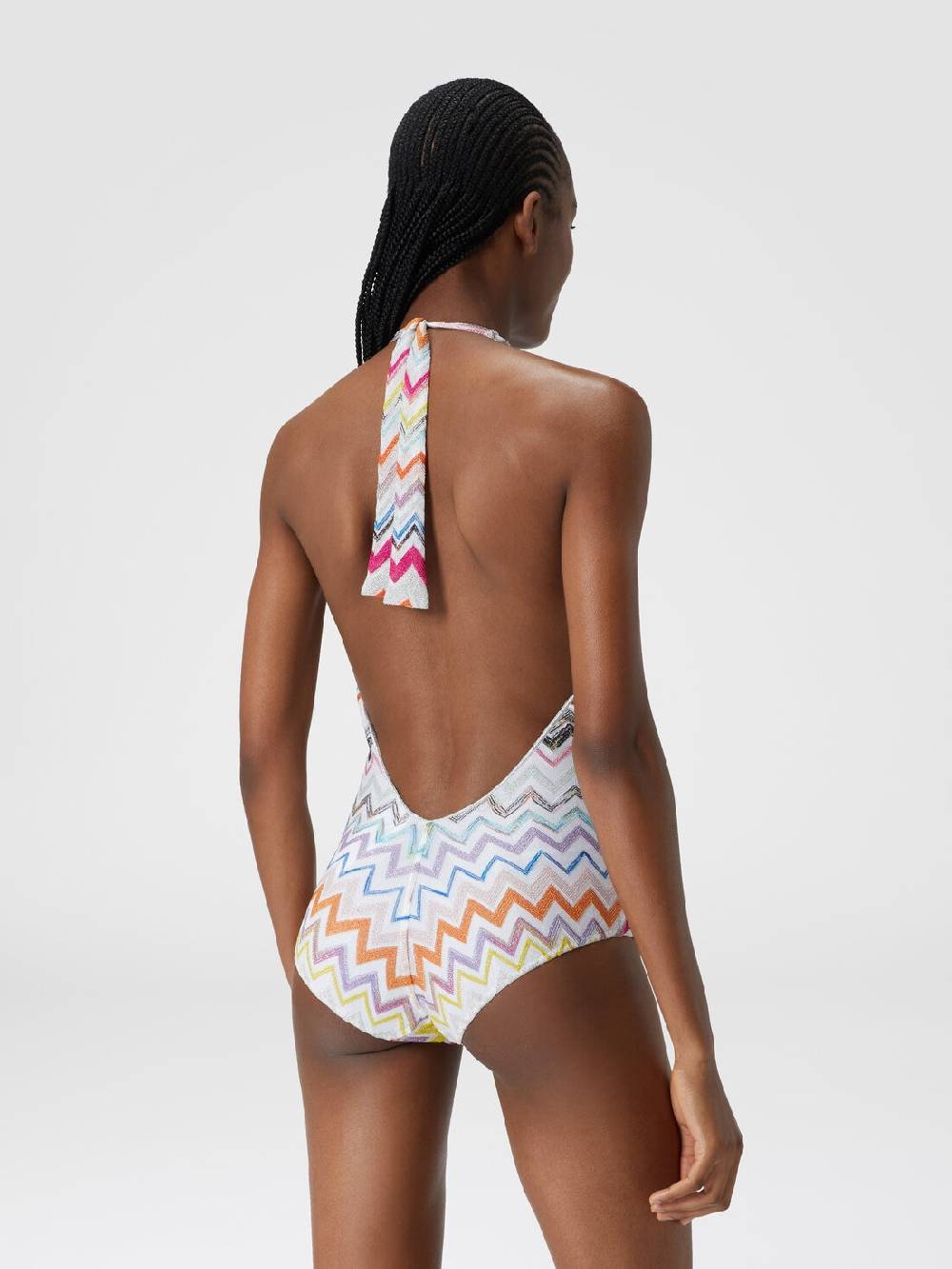 Missoni Costume intero in viscosa zig zag con lurex Lightning offer
