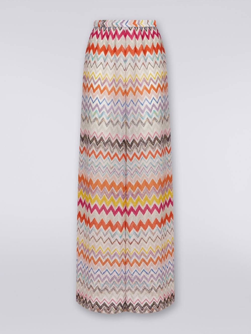 Missoni Pantaloni a palazzo in misto viscosa chevron lamé Offerte stagionali