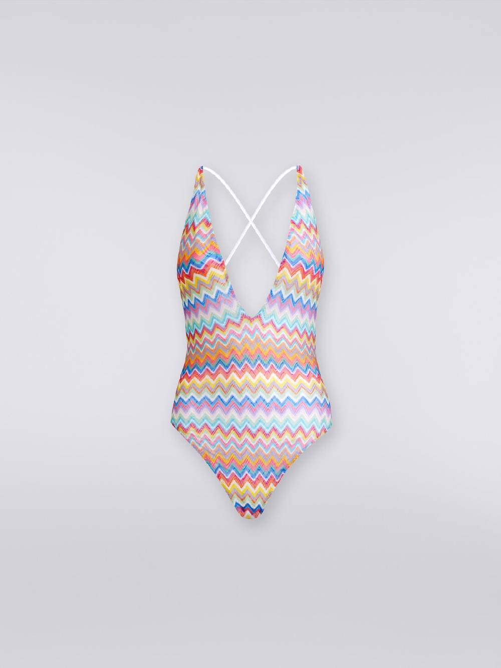 Missoni Costume intero stampa zig zag con scollatura a V Liquidazione