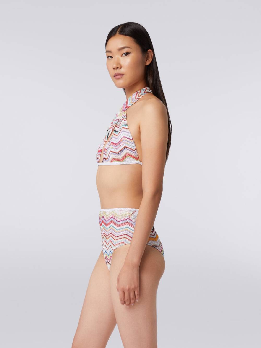 Missoni Bikini in crochet con lurex e slip a vita alta Comprane uno, ottenene uno gratis