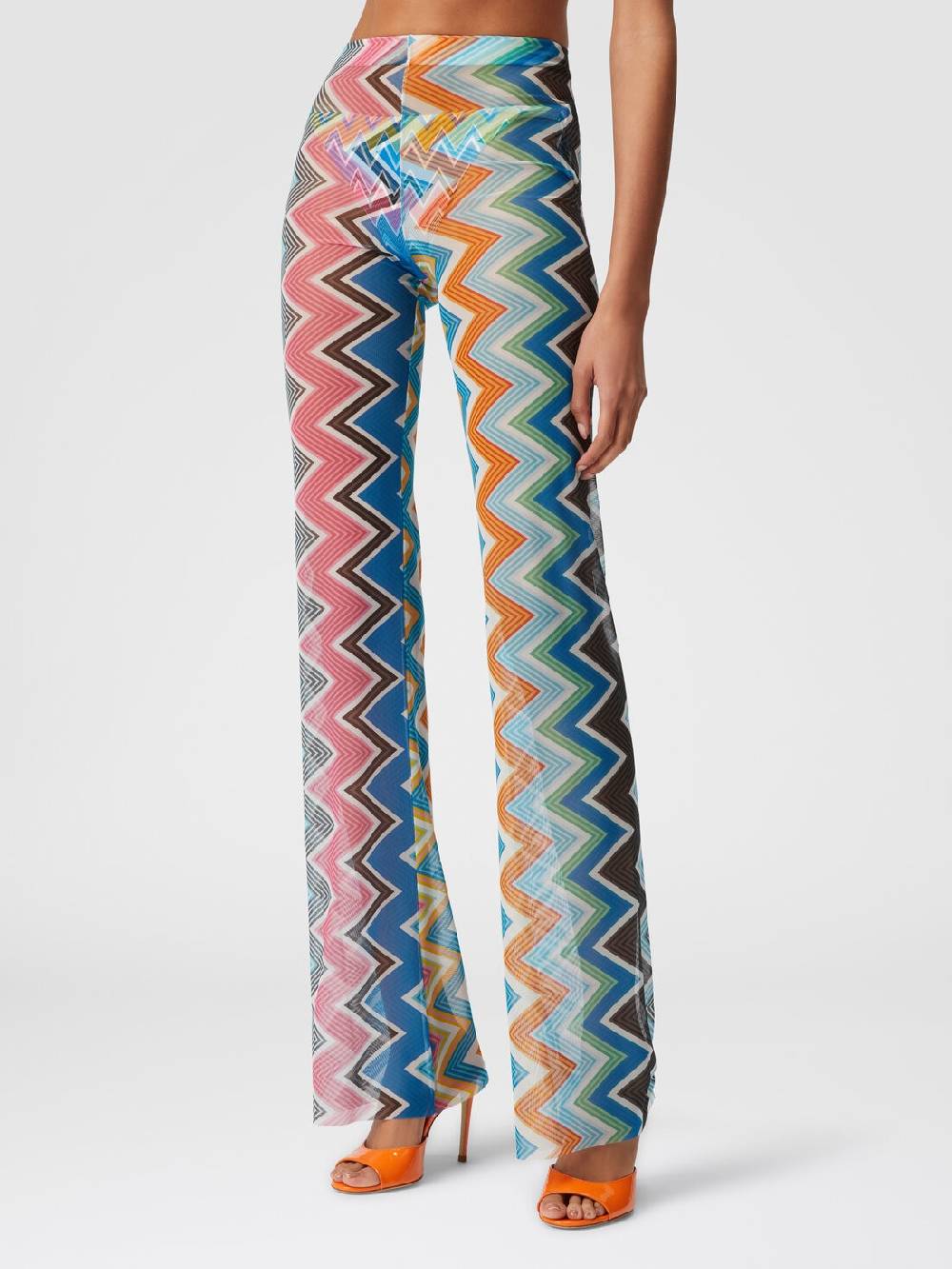 Missoni Pantaloni copricostume in tulle stampa zig zag Prezzo basso