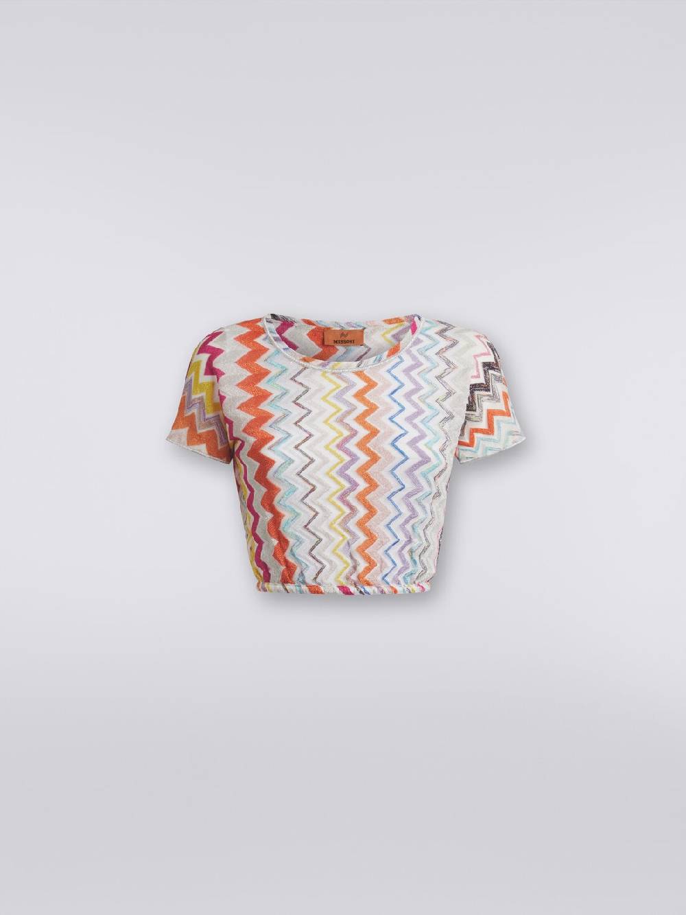 Missoni Crop top in misto viscosa chevron con lurex Super Saving Price