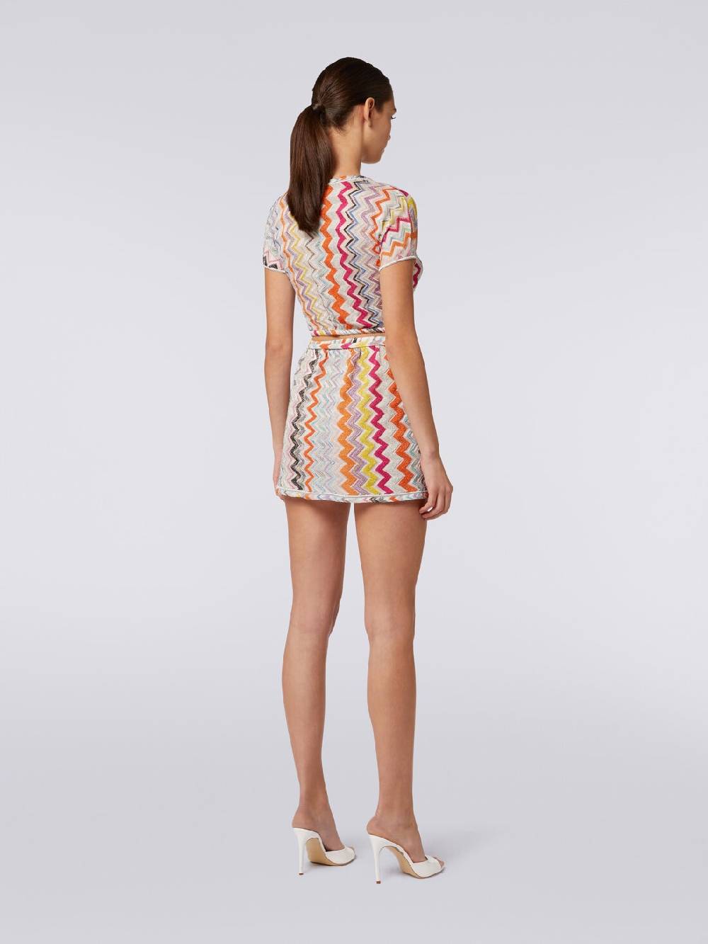 Missoni Crop top in misto viscosa chevron con lurex Super Saving Price