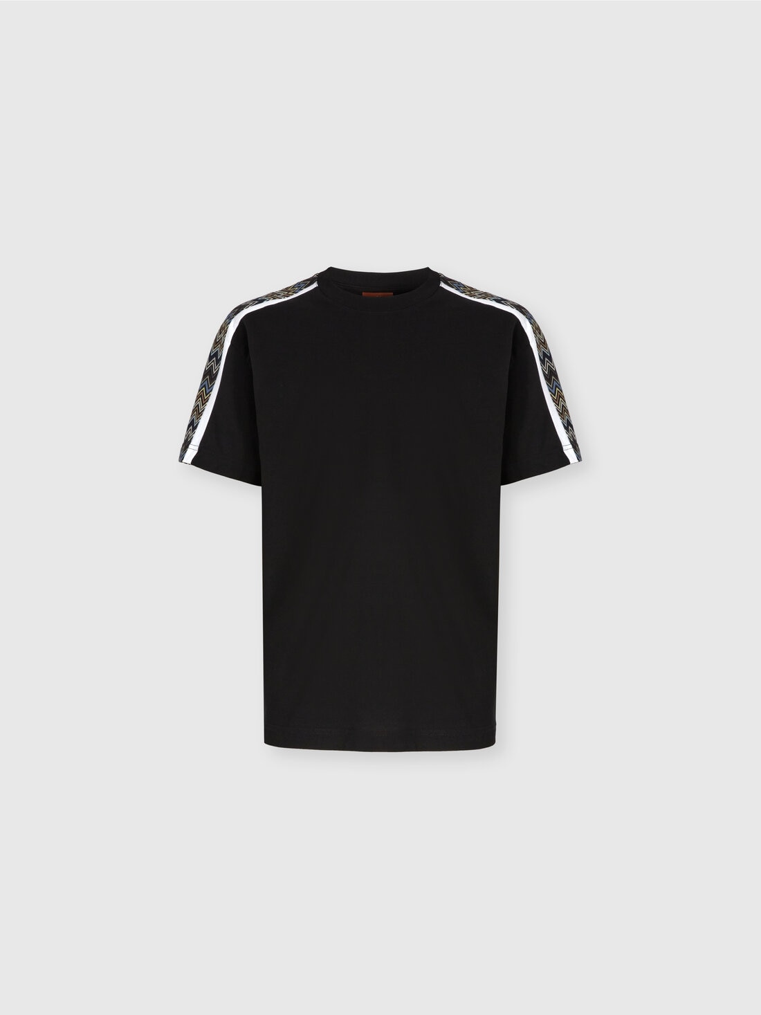 Missoni T-shirt in jersey di cotone con inserti zig zag ACQUISTA ORA