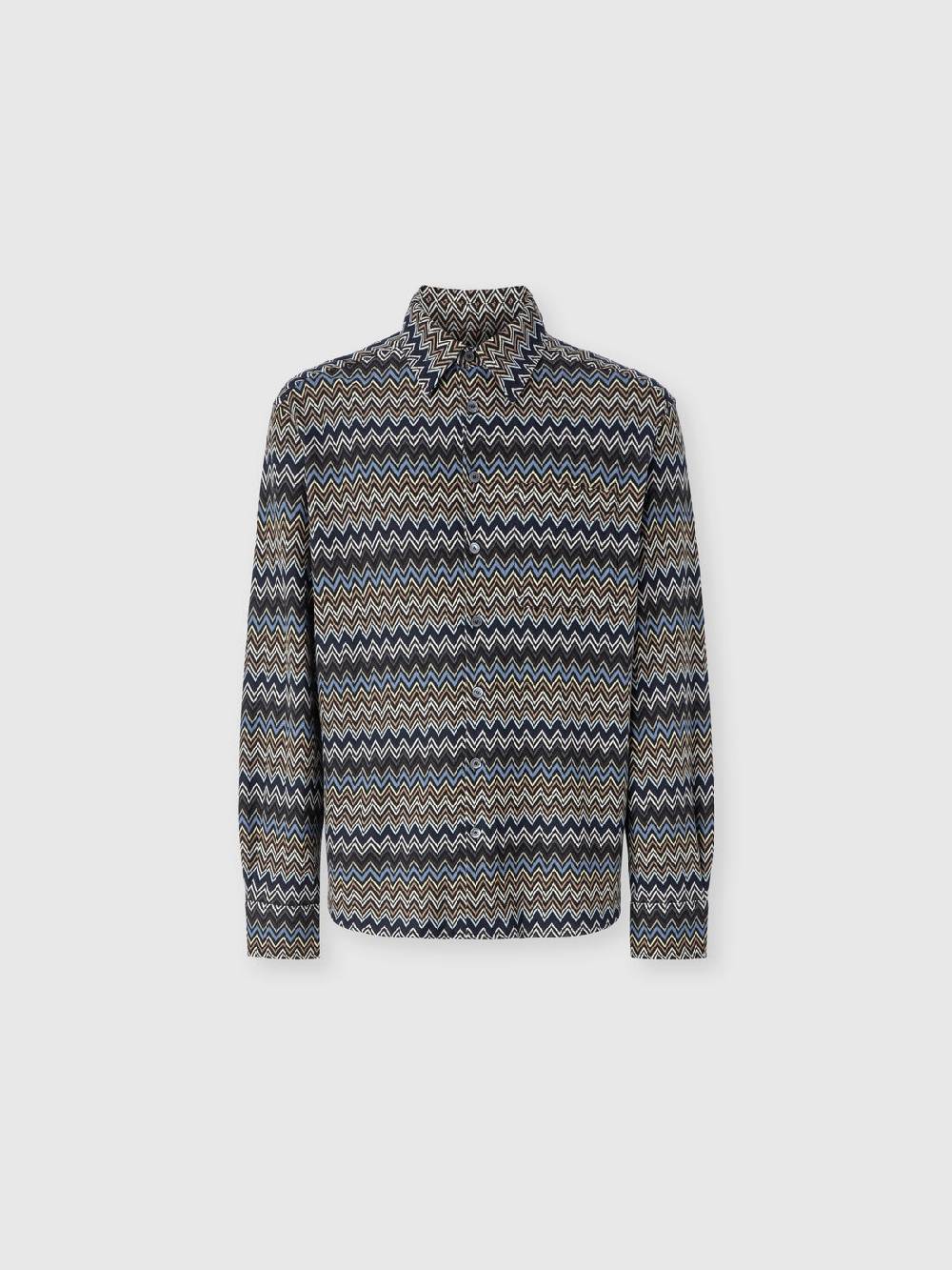 Missoni Camicia in cotone zig zag Promozione temporanea