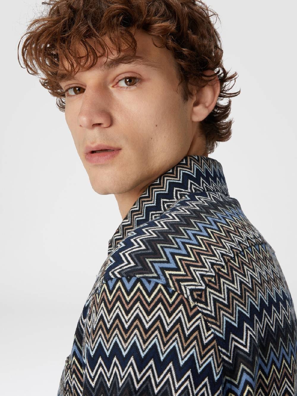 Missoni Camicia in cotone zig zag Promozione temporanea