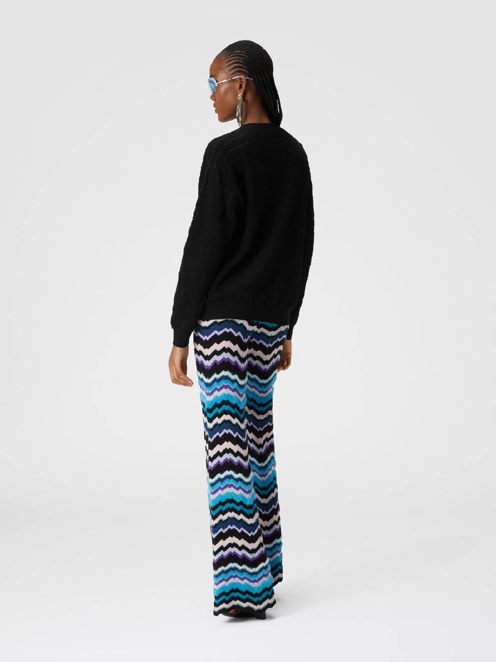 Missoni Pullover girocollo con zig zag tono su tono Discount Store per i nuovi prodotti